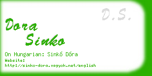 dora sinko business card